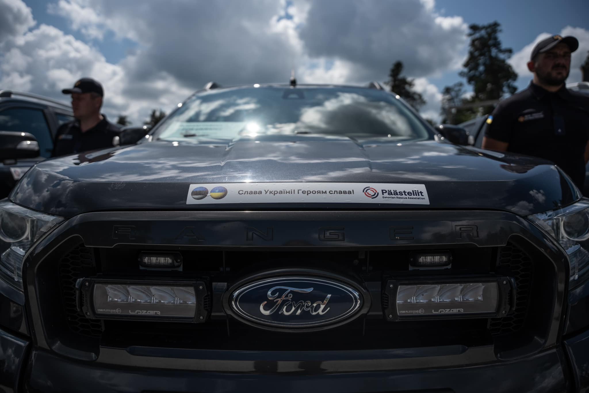 Ukrainian rescuers have received another shipment of aid from Estonia and Germany.